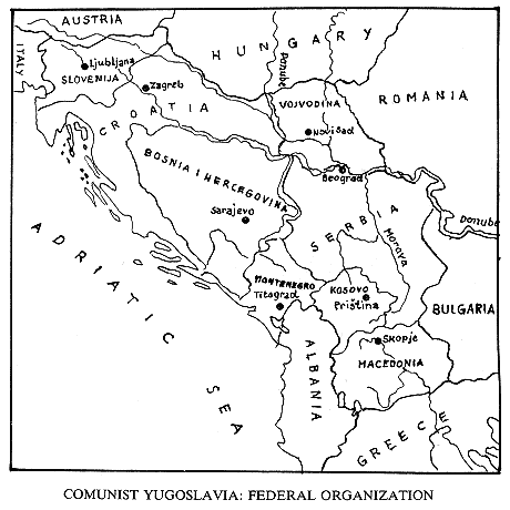 Comunist Yugoslavia: Federal Organization